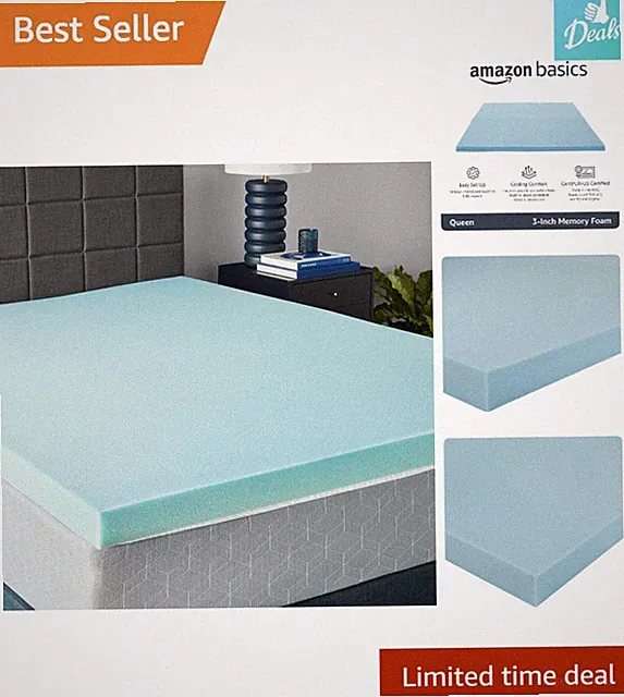 3-Inch CertiPUR-US Cooling Gel Memory Foam Topper for Enhanced Sleep Experience