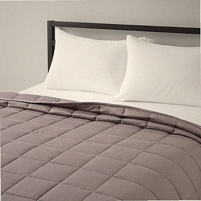 Amazon Basics All-Season Cotton Weighted Blanket 15lb 48" x 72" Twin Dark Gray