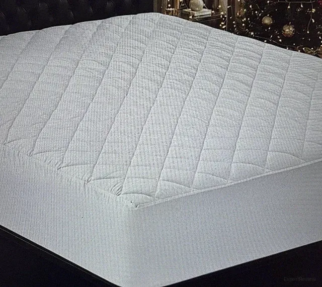 Amazon Basics Down Alternative Mattress Protector with Microfiber Shell, King.