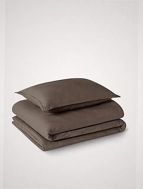 Amazon Basics Extra Soft Microfiber Comforter Set Twin/Twin XL Brown 2-Piece