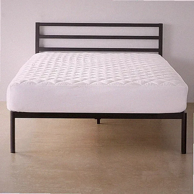 Amazon Basics Hypoallergenic Quilted Plush and Breathable Mattress Topper Pad, 1