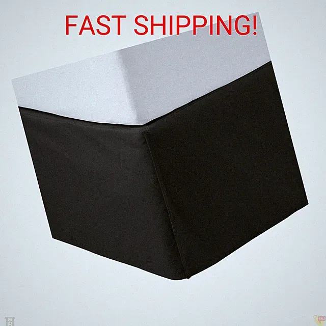 Amazon Basics Lightweight Pleated Bed Skirt, Machine Washable, Wrinkle and Fade