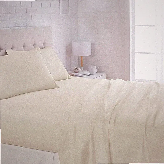 amazon basics Lightweight super soft 4 piece sheet set Queen Beige Microfiber