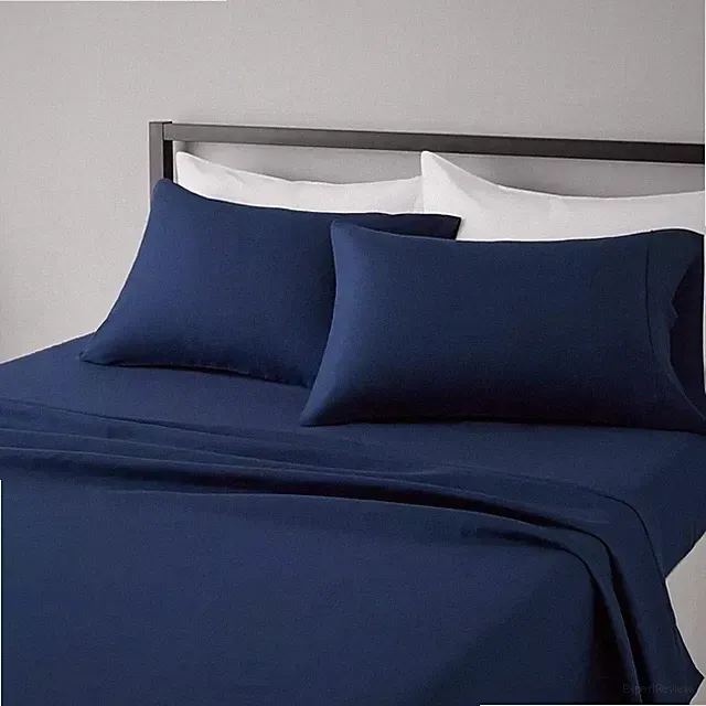 Amazon Basics Lightweight Super Soft Easy Care Microfiber 4-Piece Bed Sheet Set