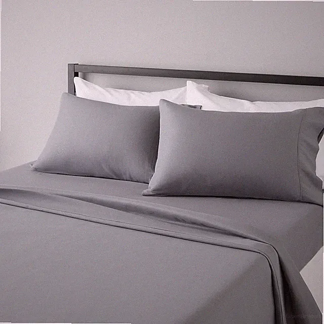 Amazon Basics Lightweight Super Soft Easy Care Microfiber Queen, Dark Gray