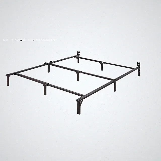 AMAZON BASICS METAL BED FRAME 9-LEG FOR BOX SPRING MATTRESS QUEEN - BLACK
