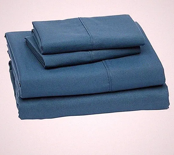 Amazon Basics Microfiber Bed Sheet Set Full – Dark Teal, 4-Piece
