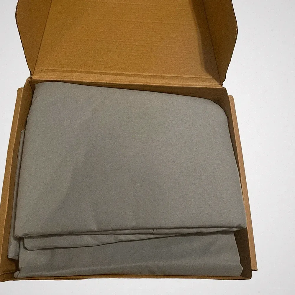 AMAZON BASICS Microfiber Sheet Set King Size Blue New Open Box