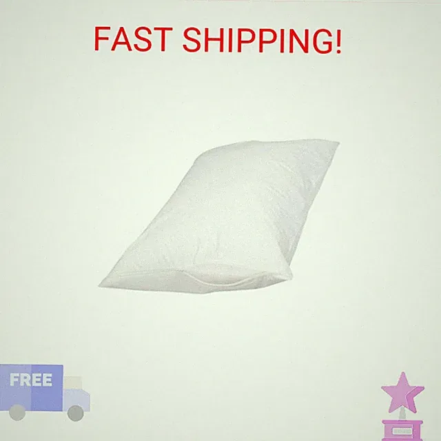 Amazon Basics Queen Size Pillowcase with Zipper, 100% Cotton Hypoallergenic, Whi