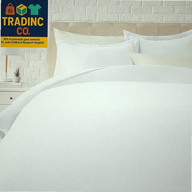 Lightweight Microfiber 3 Piece Duvet Cover Set with Zipper Closure, King, Bright