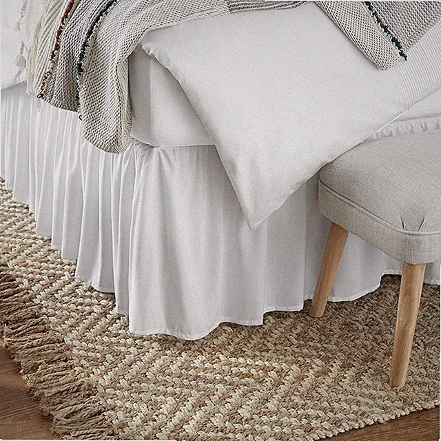 Lightweight Ruffled Bed Skirt, Classic Style, Soft and Stylish 100% Microfiber w