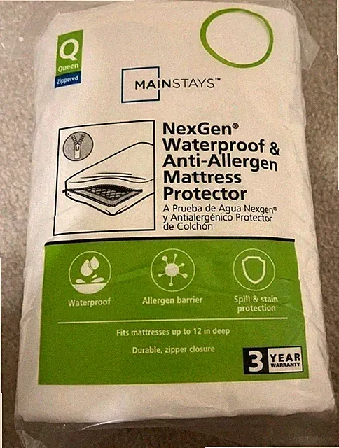 Mainstays NexGen Waterproof & Anti-Allergen Mattress Protector Size Queen New