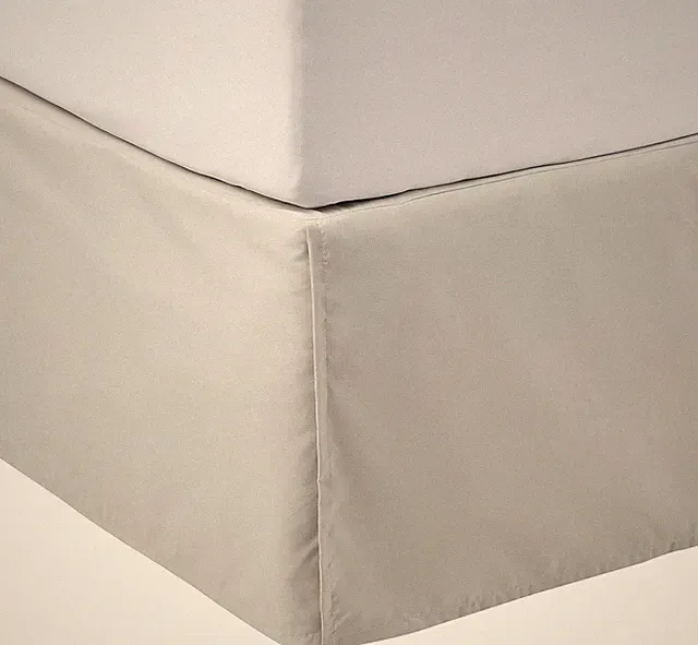 Pleated Bed Skirt Dust Ruffle Lightweight Machine Washable Fade Resistant Twin