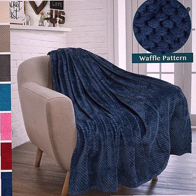 Super Soft Lightweight Fleece Warm Throw Blanket for Couch Sofa Bed Cozy Pattern
